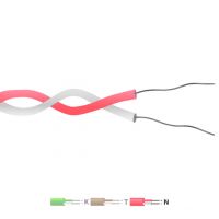 Type N PFA Insulated Twin Twisted Pair Thermocouple Cable / Wire (IEC)