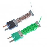 PFA Cable Tidy IEC Exposed Junction Thermocouple with Fitted Mini Plug - Types K,T