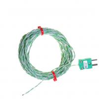 PFA insulated Twin Twisted IEC Exposed Junction Thermocouple with Miniature Plug - Types K,J,T