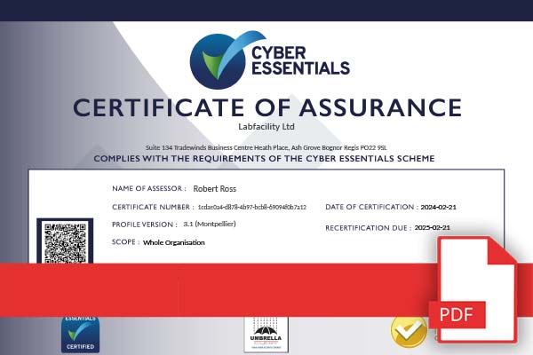 Cyber Essentials Certification