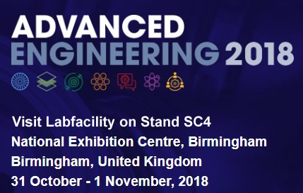 31st October - 1st November 2018 Labfacility exhibiting at the Advanced Engineering Show
