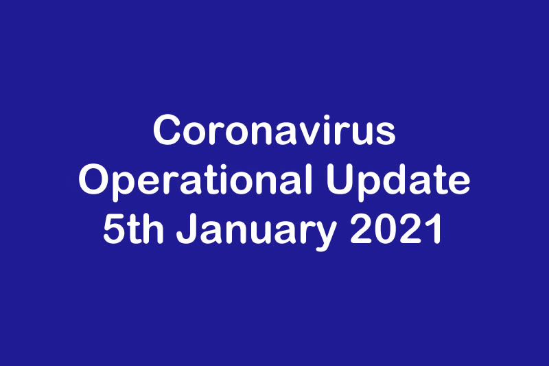 Operational Update for Coronavirus COVID 19 & Labfacility